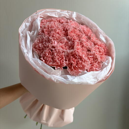 15 розовых диантусов