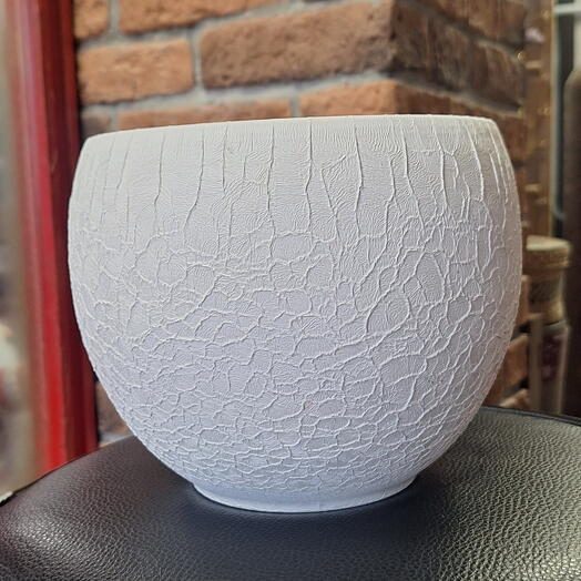 Кашпо керамическое круглое