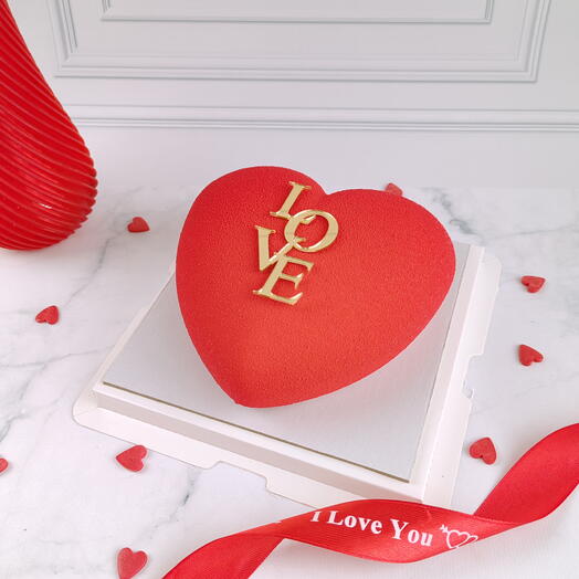 Муссовый бенто торт сердце