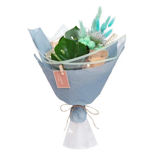 Букет с чаем и кофе «Сказочная акварель»