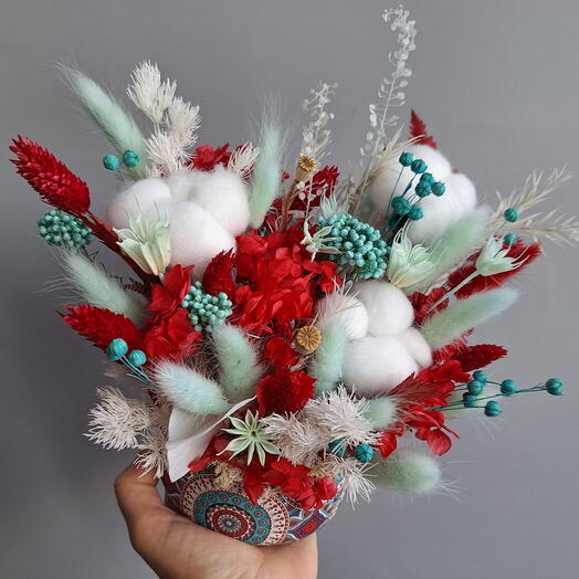 Сухоцветы композиция "ТАНЕЦ ЛЕСНЫХ ФЕЙ"