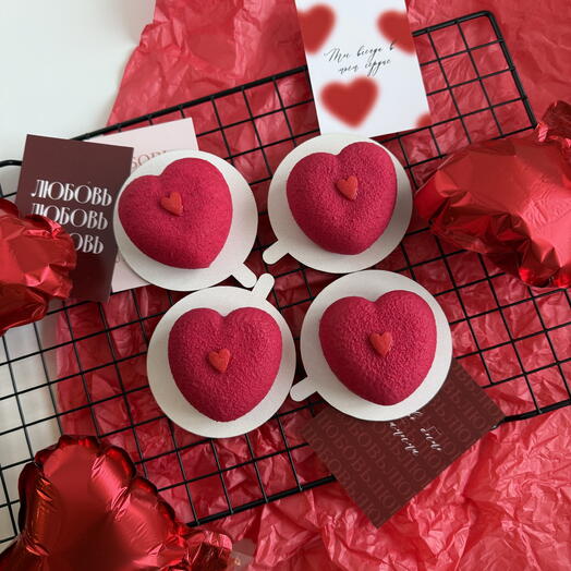 Набор муссовых пирожных 4 шт