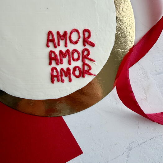 Бенто-Торт на 14 февраля, Amor