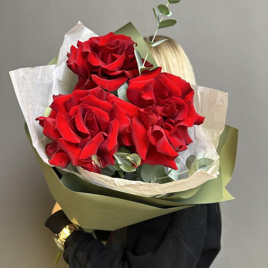 Французские розы с эвкалиптом ♥️