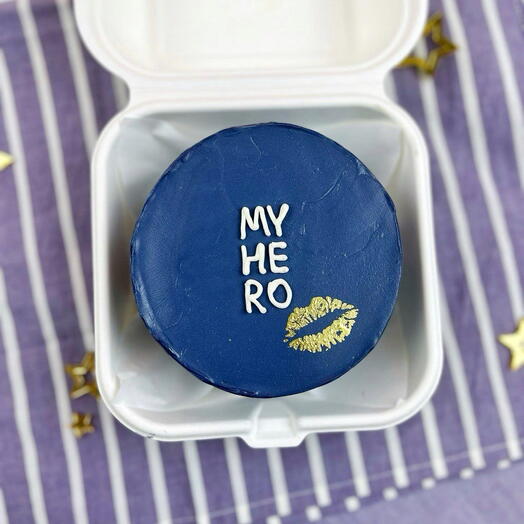 Бенто торт для мужчины «My hero»