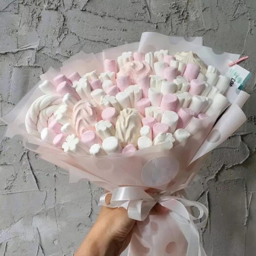 Букет с зефиром и маршмеллу