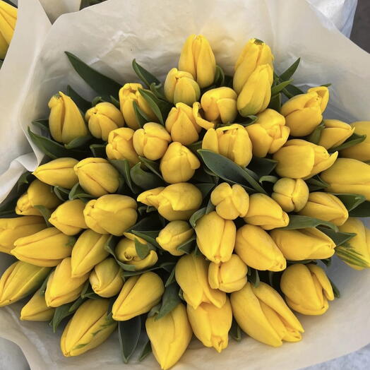 Buquê de tulipas amarelas
