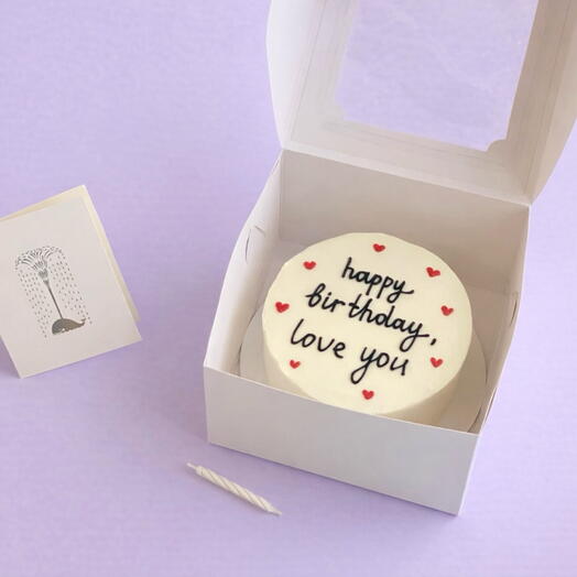 Pastel de cumpleaños Bento para un ser querido (novia, novia, novio)