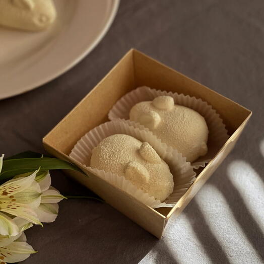 Набор пасхальных творожных зайчиков (из 2х шт)