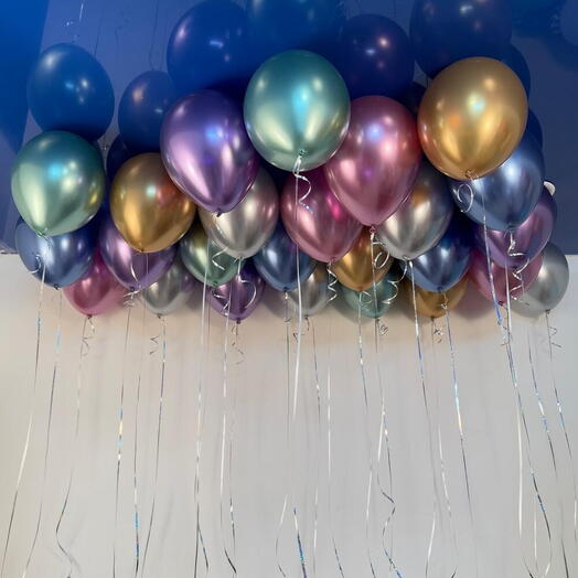 25 шаров хром с гелием