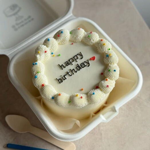 Бенто M happy birthday рюши/посыпка