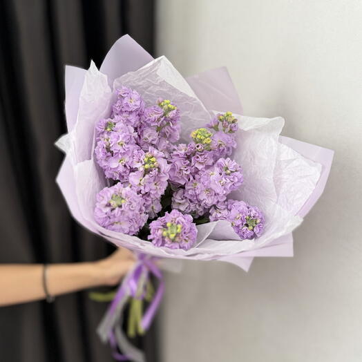 Букет из маттиолы, маттиола, ароматный букет 💜