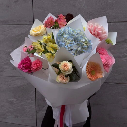 💐🔝Дофаминовый букет из цветов, трендовый букет