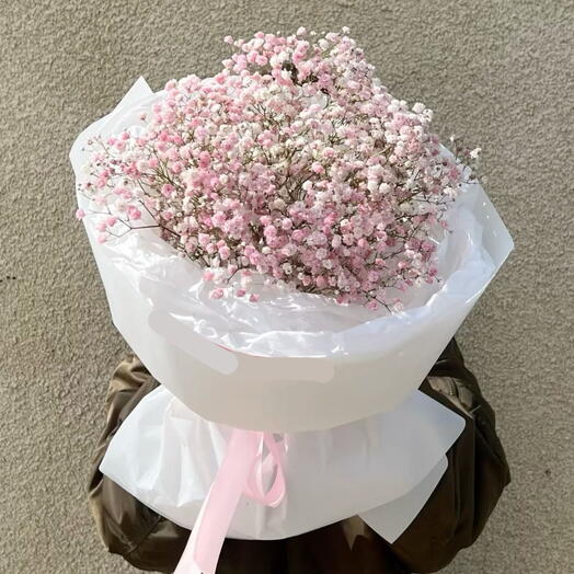 7 розовых гипсофил 💗