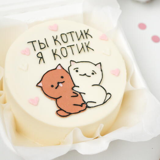 Бенто торт коты, котики, парню/девушке