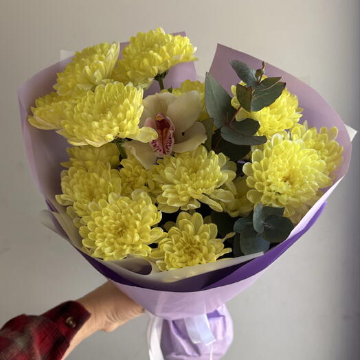 Алтай желтый 💛 с орхидеей