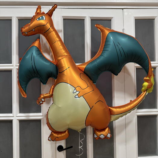 Воздушный шар (125см) дракон с гелием 1 шт. Helium balloon dragon (125cm) with helium 1pc