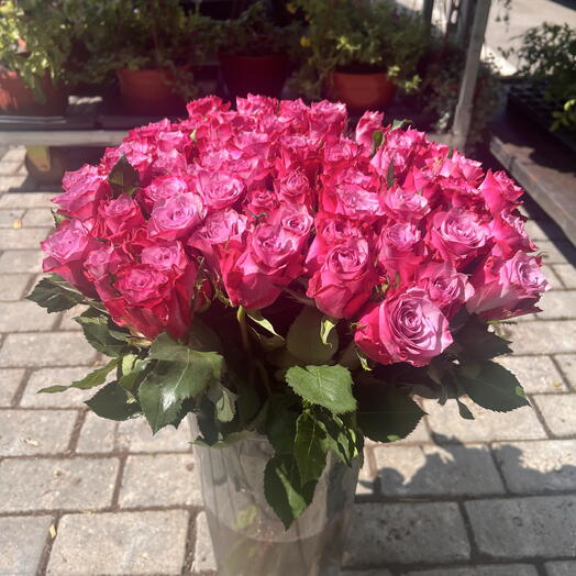 51 Роза фиолетовая 💜 55см