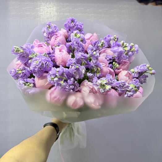 Букет Пион Маттиола