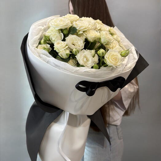 Букет Белых Роз 🌹 Белые Розы 🌹«Джентельмен»