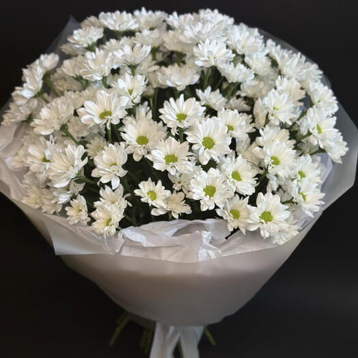 Букет из ромашковых кустовых хризантем 11 шт🌼