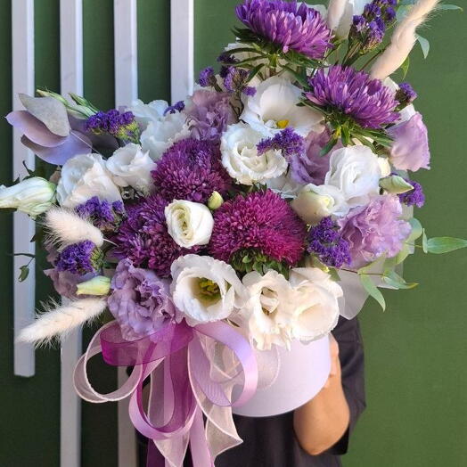 Цветы в коробке Черника
