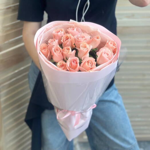 Букет из 15 роз🧡