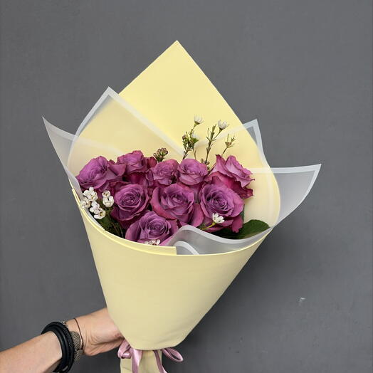Букет из 9 роз 💜