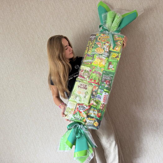 Большая конфета со сладостями Изумруд 💚