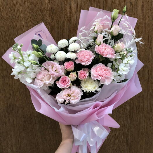 Букет цветов «Розовые мечты»💖
