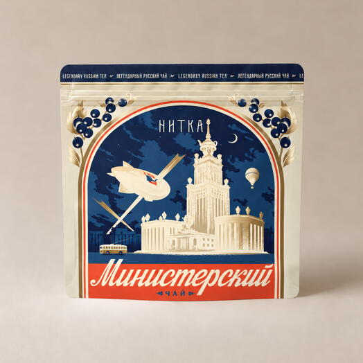 Чёрный чай со смородиной "Министерский" 50 г, Нитка / фирменный ягодный купаж с ностальгией по лету
