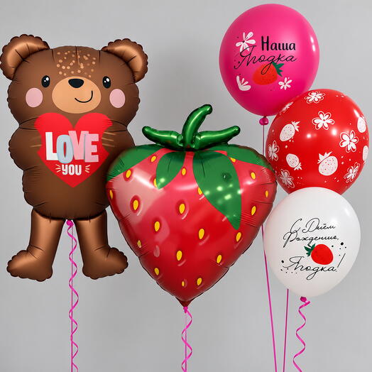 🍓 Клубничный сюрприз с мишкой 🧸