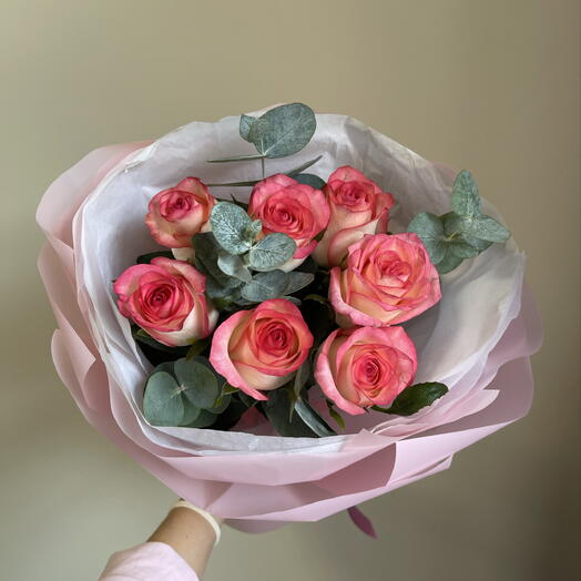 Розовые розы для любимой 🌸