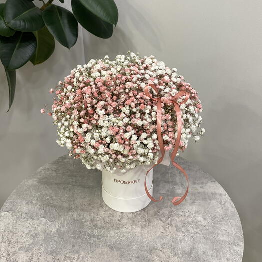 Пышная композиция гипсофил 🧡