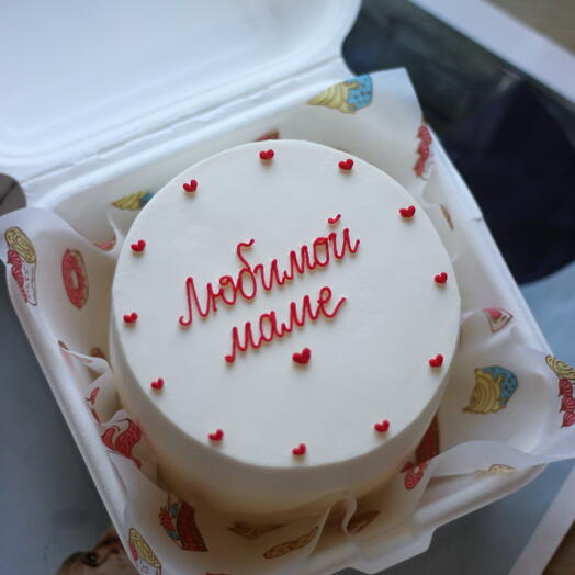 Бенто-торт для мамы любимой маме + сердечки ️