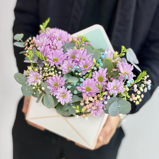 Конвертик с хризантемой