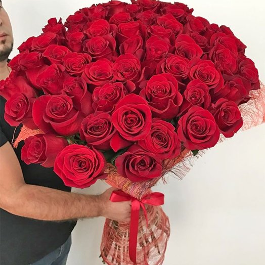 Букет из 51 голландской розы
