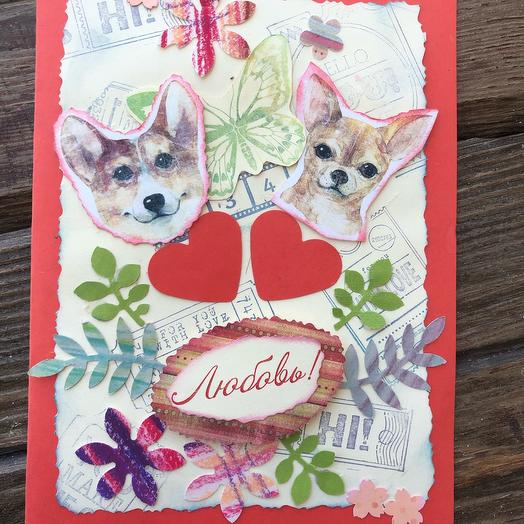 The handmade card "Love"