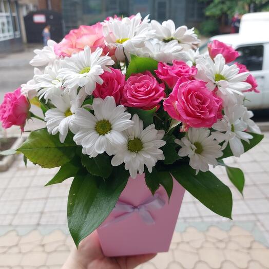 Цветы в коробке