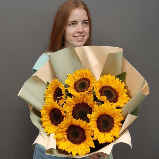 Orange sunflower
