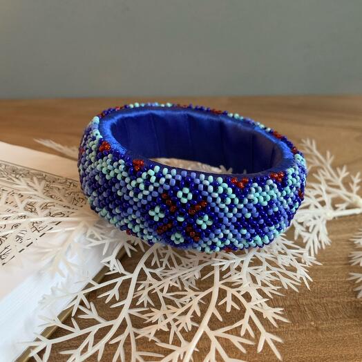 Beaded bracelet "Winter Fairy Tale"