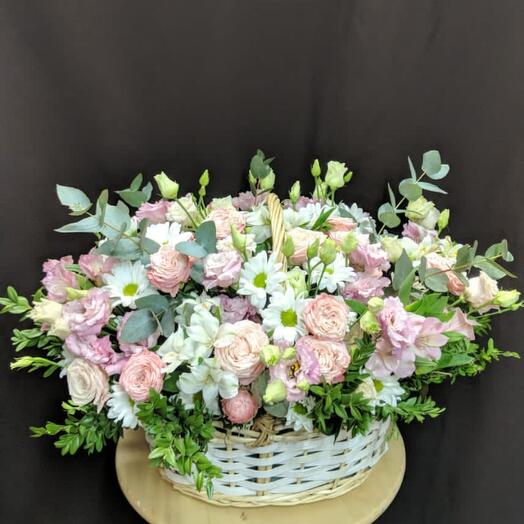 Basket with flowers