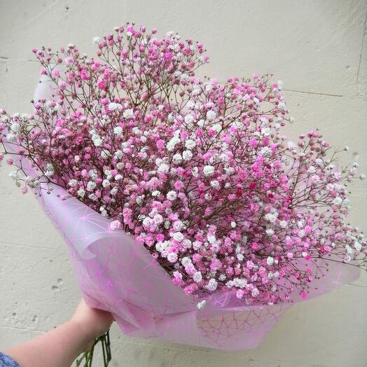 Ramo de gypsophila del arco iris 9pcs