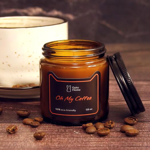 Aromatic candle "Oh, my coffee!", 120 ml