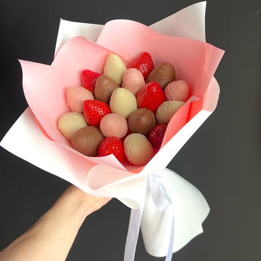 Букет из клубники в шоколаде Softness