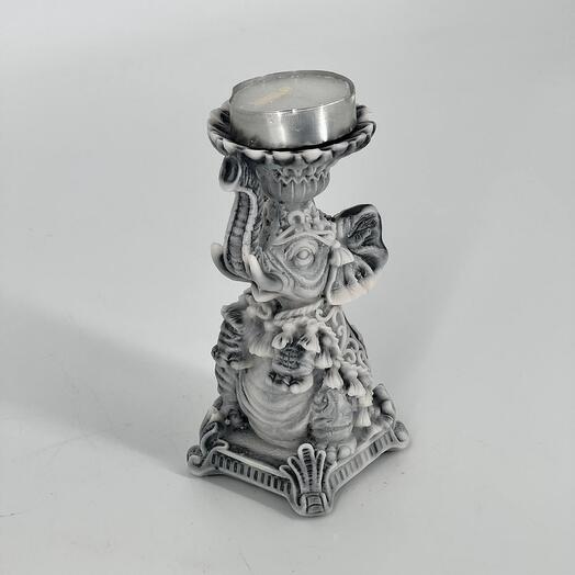 Подсвечник из мраморной крошки тайский слон
