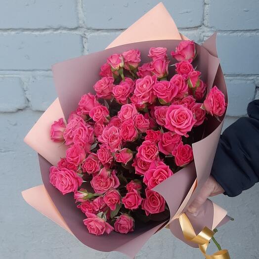 Bush roses with decoration