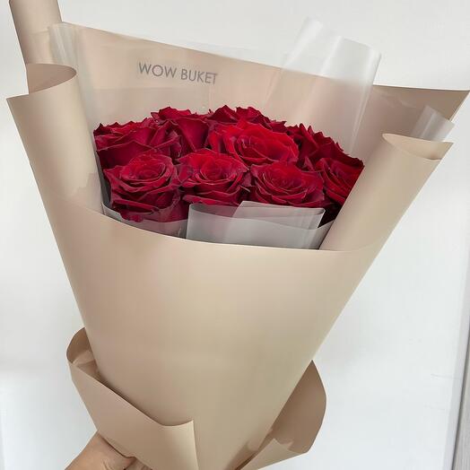 11 rosas Burdeos