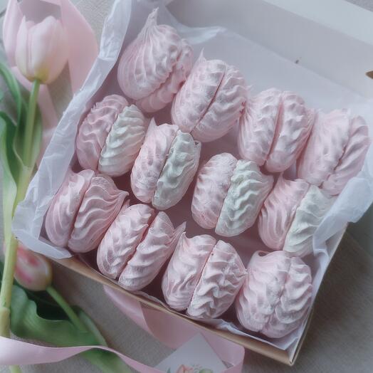 Клубничный зефир, 12шт