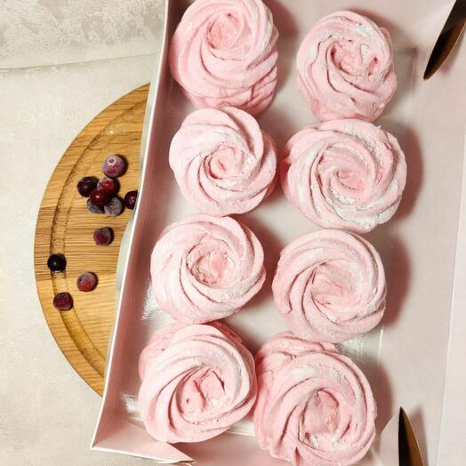Cranberry marshmallows